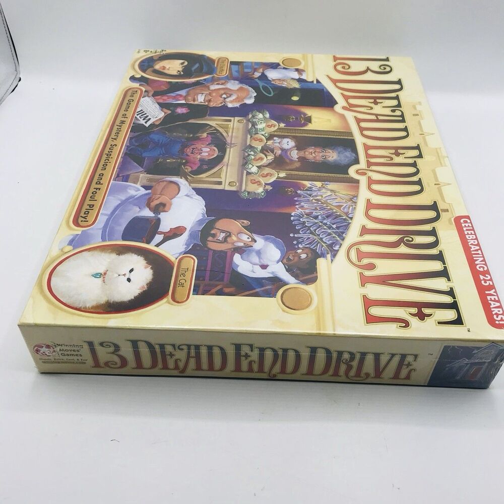 13 Dead End Drive Board Game Milton Bradley Game Night Kids, Adults NEW Open Box